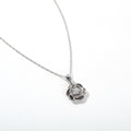 De Couer 10K White Gold 1 5Ct Tdw Diamond Rose Pendant Necklace