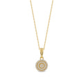 De Couer 10K Yellow Gold 1 8Ct Tdw Diamond Halo Necklace