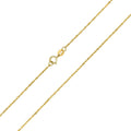 10K Yellow Gold 1Mm Singapore Chain With Spring Ring Clasp 16 Inch