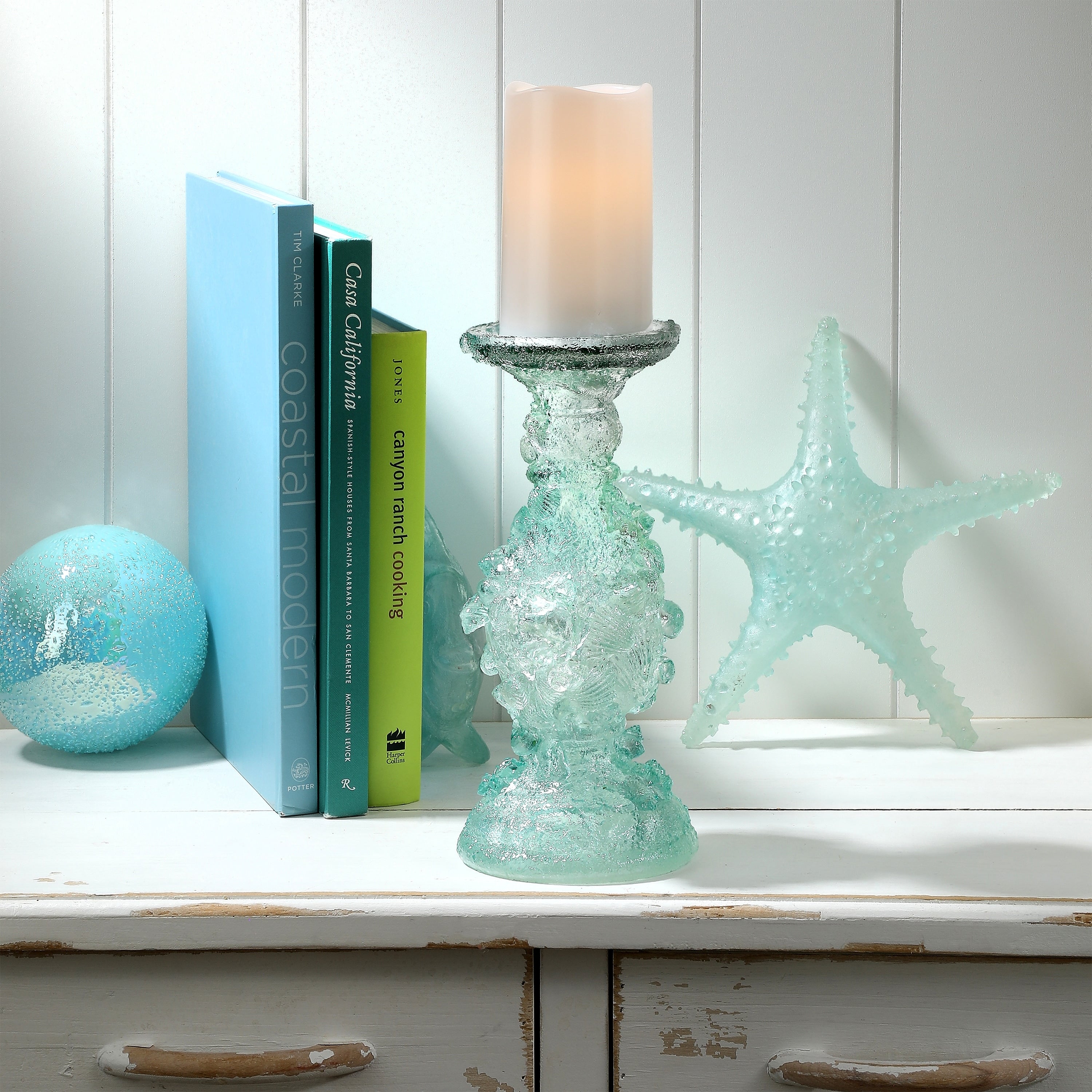 10 Clear Resin Ocean Candle Holder