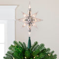 10.75 Faceted Star Of Bethlehem Christmas Tree Topper Clear Lights