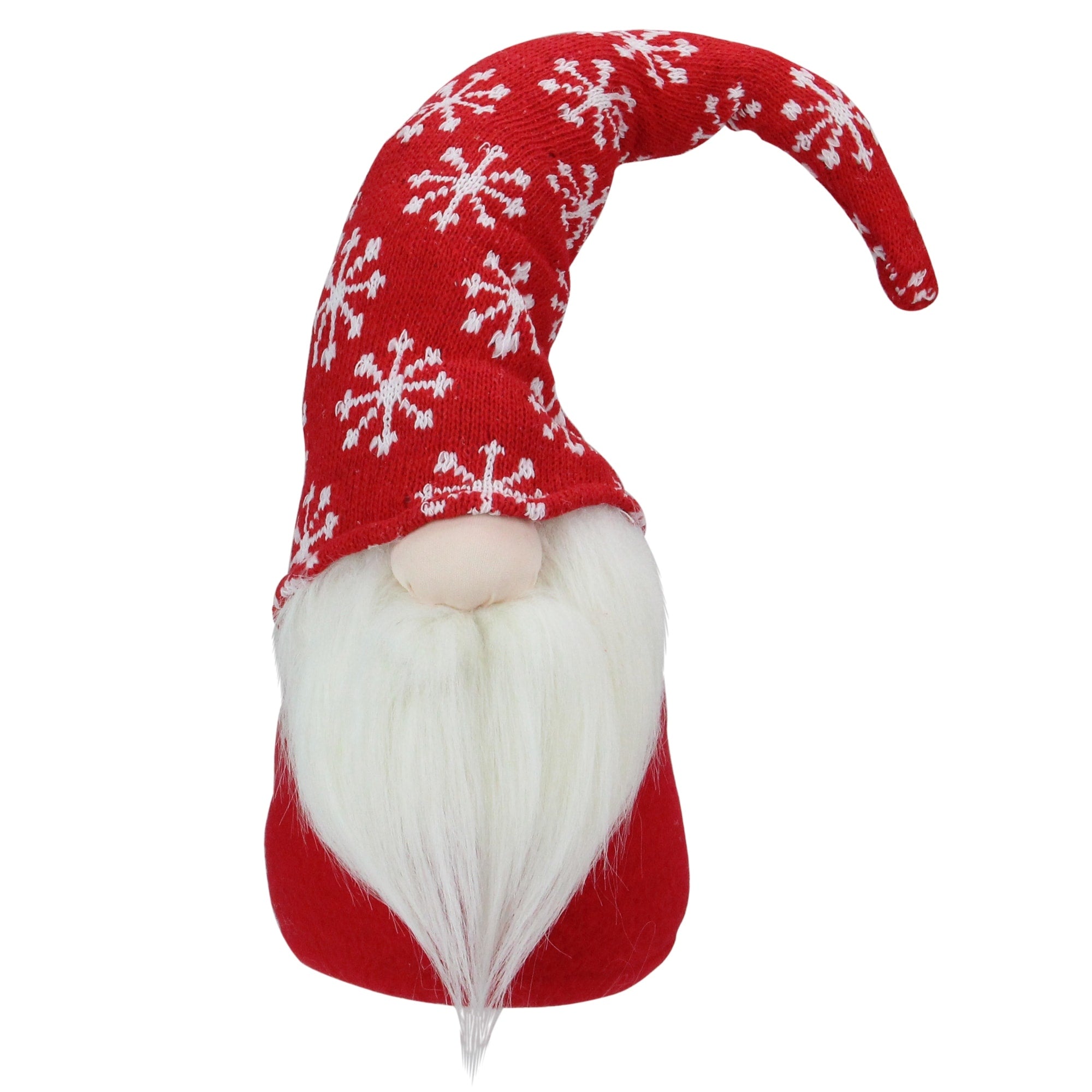 10 Plush Big Nose Gnome In Knit Red Hat And Red Bottom