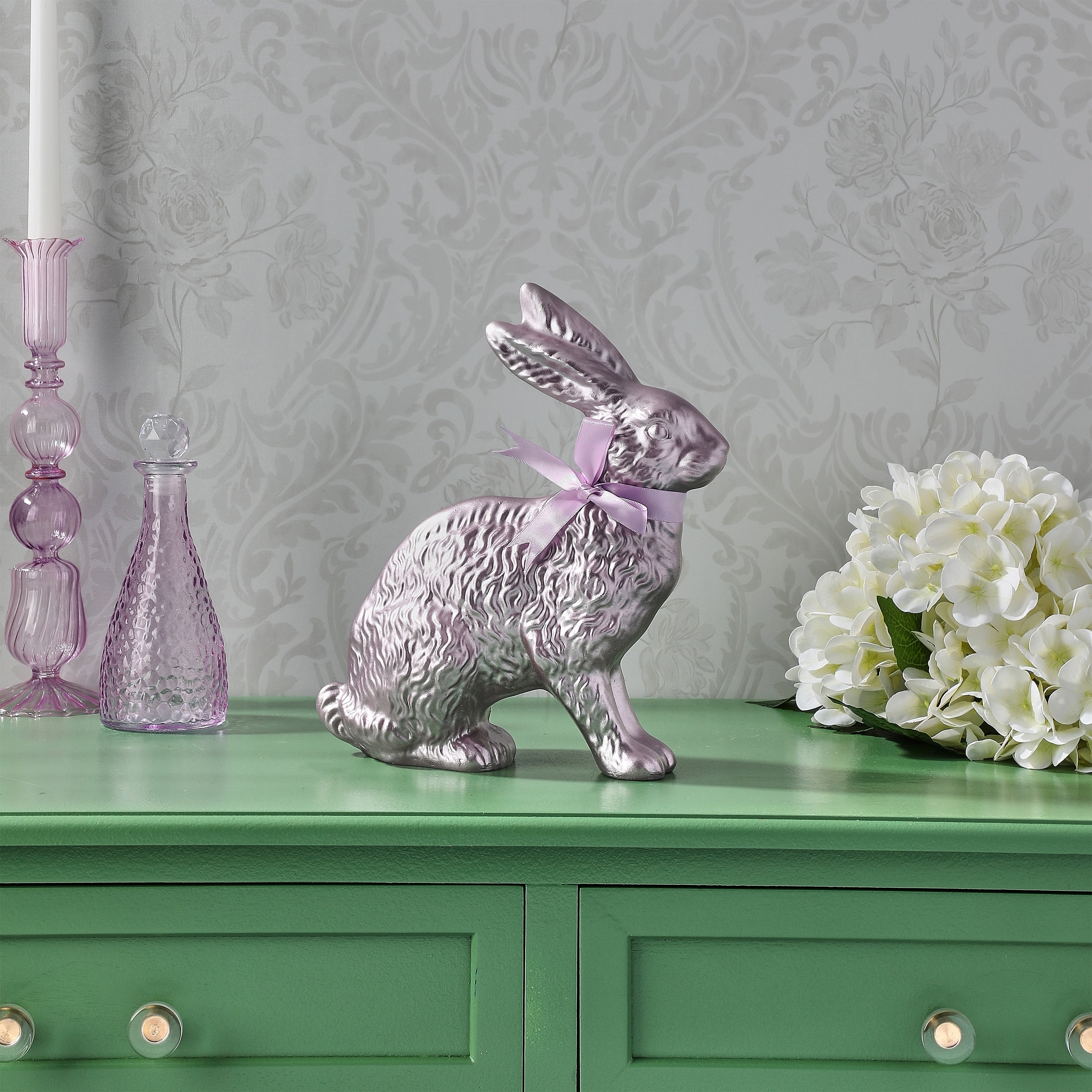 10 Resin Foil Easter Bunny
