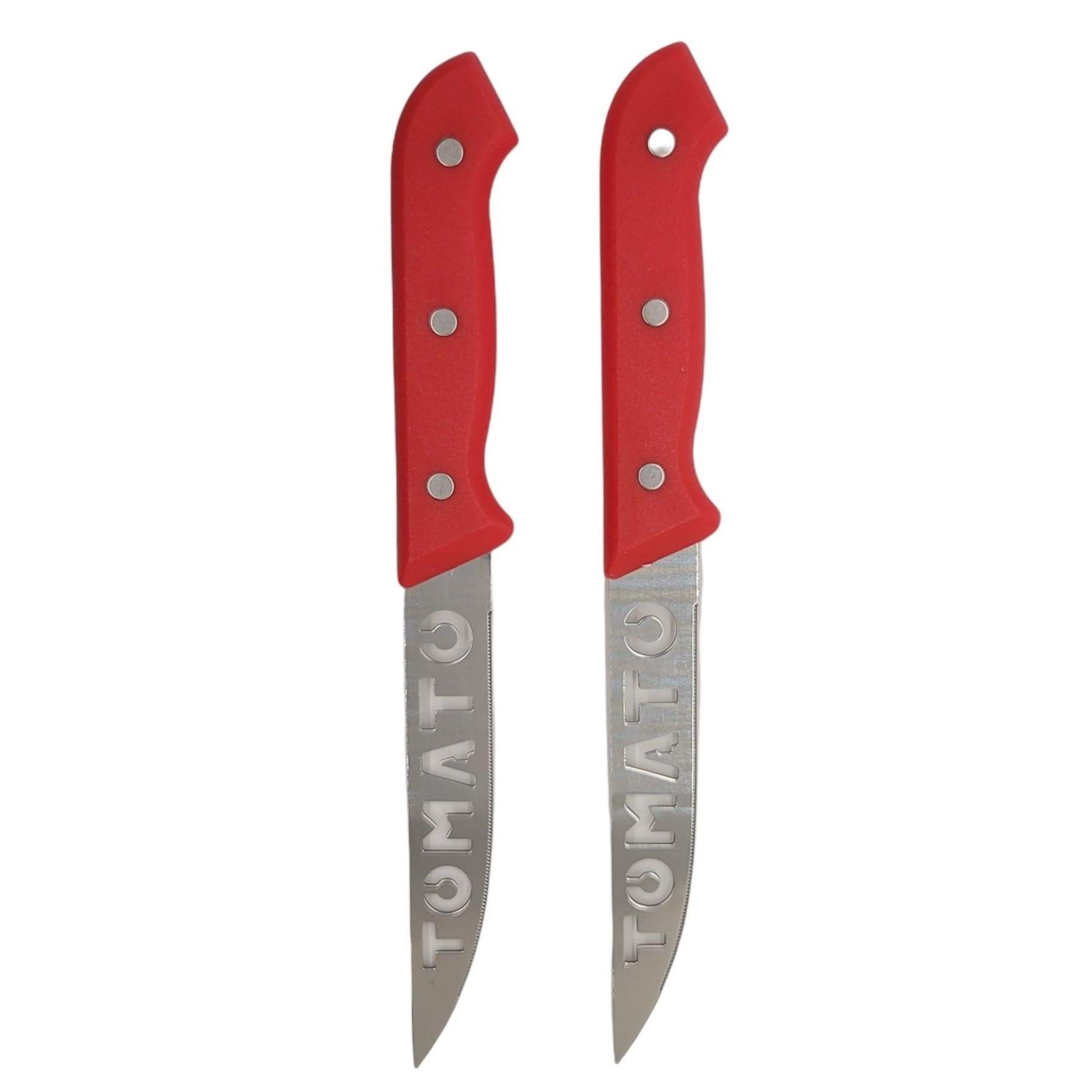 10 Serrated Stainless Steel Blade Tomato Slicing Knife Set 2 Pack