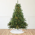 10 Pre Lit Canadian Pine Artificial Christmas Tree Clear Candlelight Led Lights