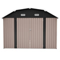10 X 12 Metal Outdoor Storage Shed With Floor Frame Kit Tool Shed Heavy Duty