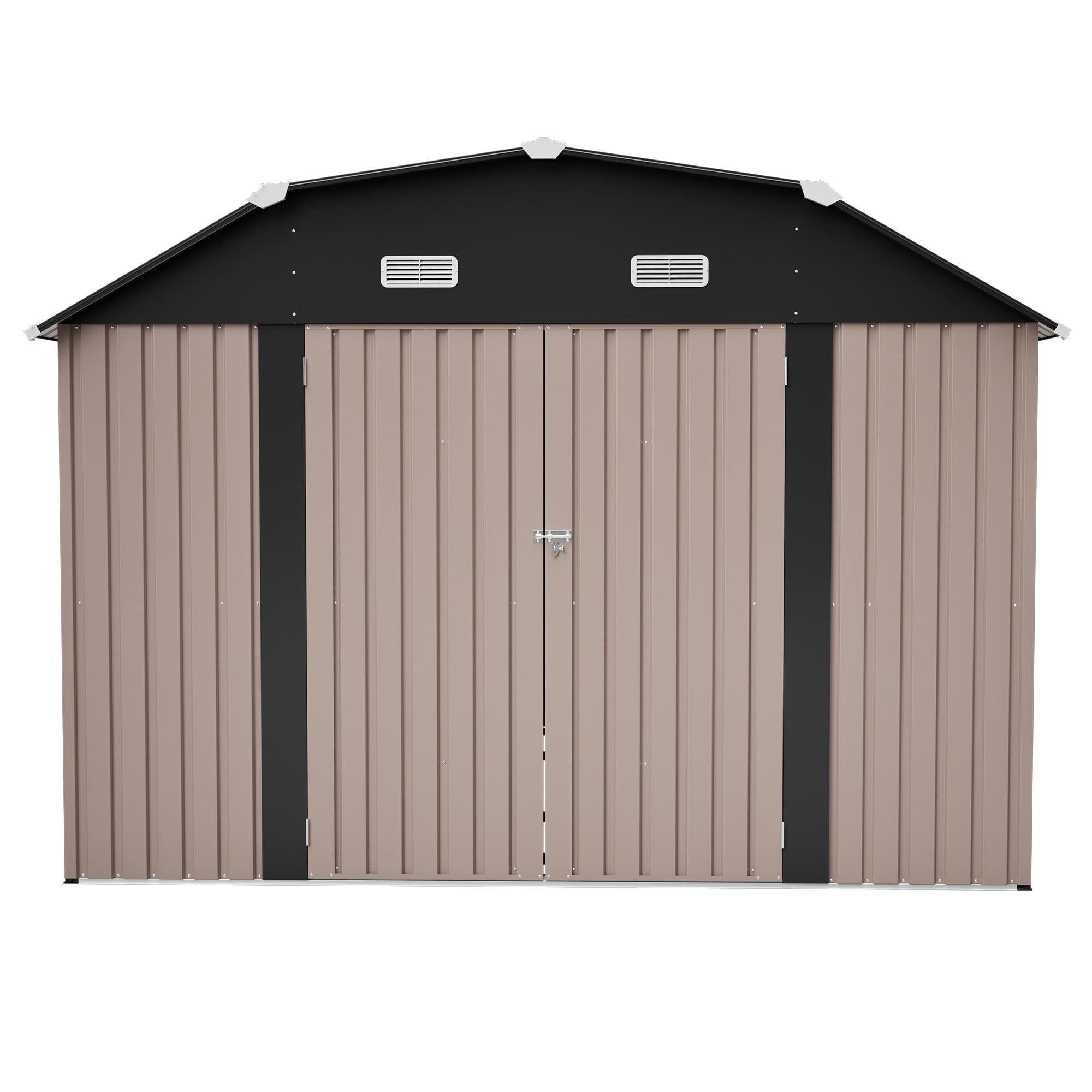 10 X 12 Metal Outdoor Storage Shed With Floor Frame Kit Tool Shed Heavy Duty