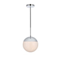 1 Light Pendant With 10 Inch Frosted White Glass