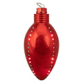 10 Warm White Led Red Falling Ornament Christmas Light Clear Wire N A