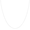 10K White Gold 1 Millimeter Singapore Chain 20 Inch