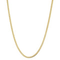 Fremada 10K Yellow Gold 2.9Mm Polished Semi Solid Miami Cuban Link Necklace 18 20 24 Inch