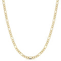 10K Yellow Gold 3.6 Mm Figaro Link Chain 18 24 Inches