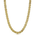 10K Yellow Gold 6 Millimeter Byzantine Necklace 18 Inches