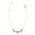 10K Yellow Gold Mariner Anchor Puffed Link Adjustable Bracelet Adjusts To 6.5 And 7.5 Inches