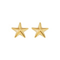 10K Yellow Gold Minimalist Star Stud Earrings