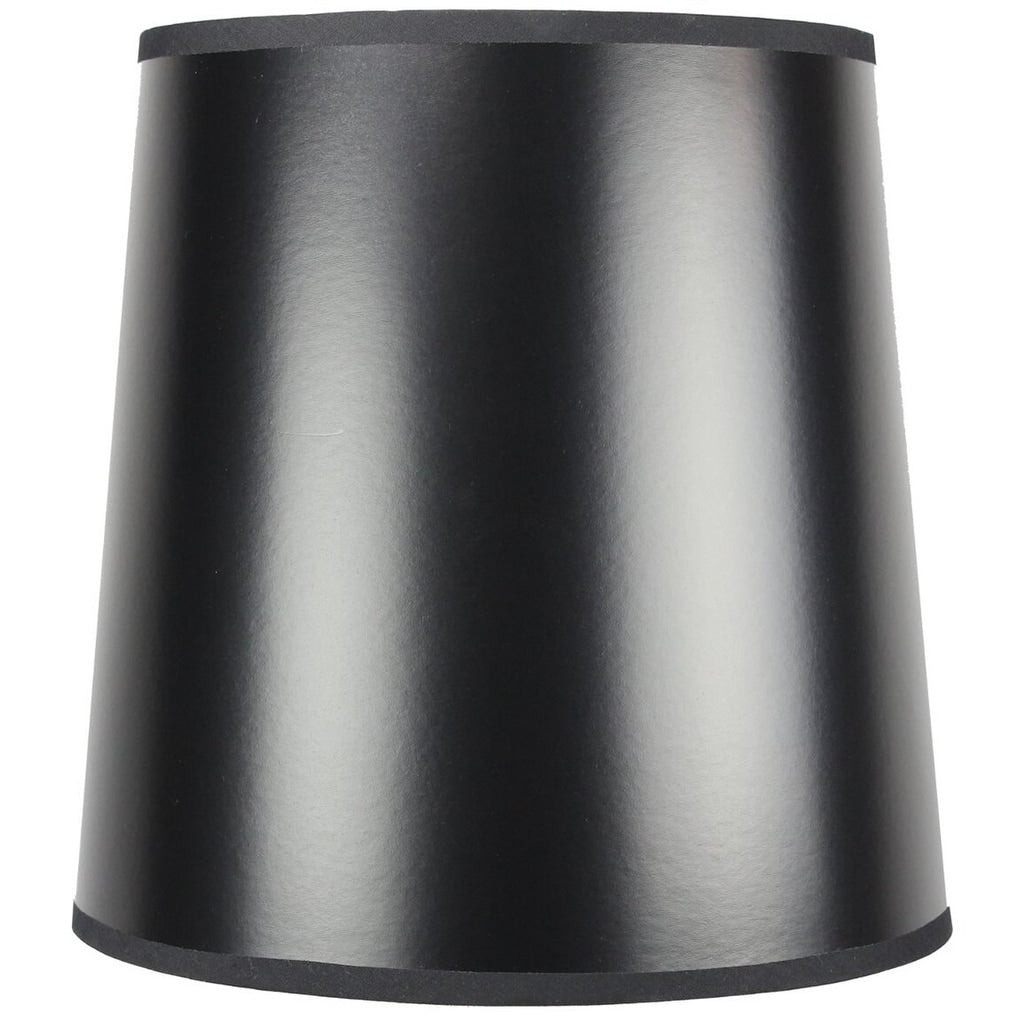 10X12X12 Black Parchment Gold Lined Drum Lampshade