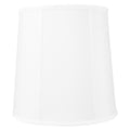 10X12X12 Slip Uno Fitter White Linen Fabric Drum Lampshade