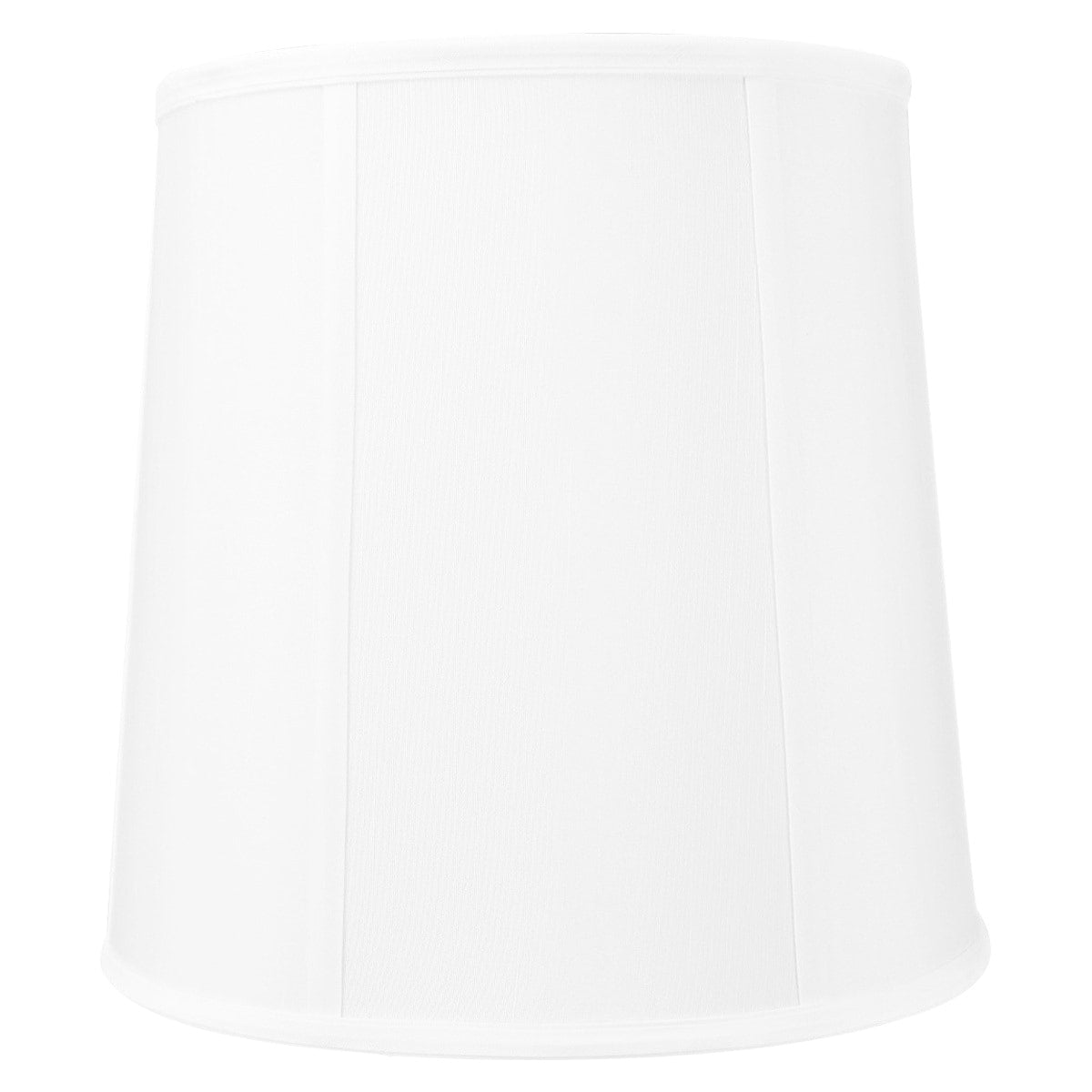 10X12X12 White Linen Fabric Drum Lampshade