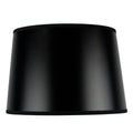 10X12X8 Slip Uno Fitter Hardback Shallow Drum Lamp Shade Black