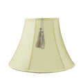 10X20X15 Bell Tassel Lampshade Eggshell Shantung Fabric