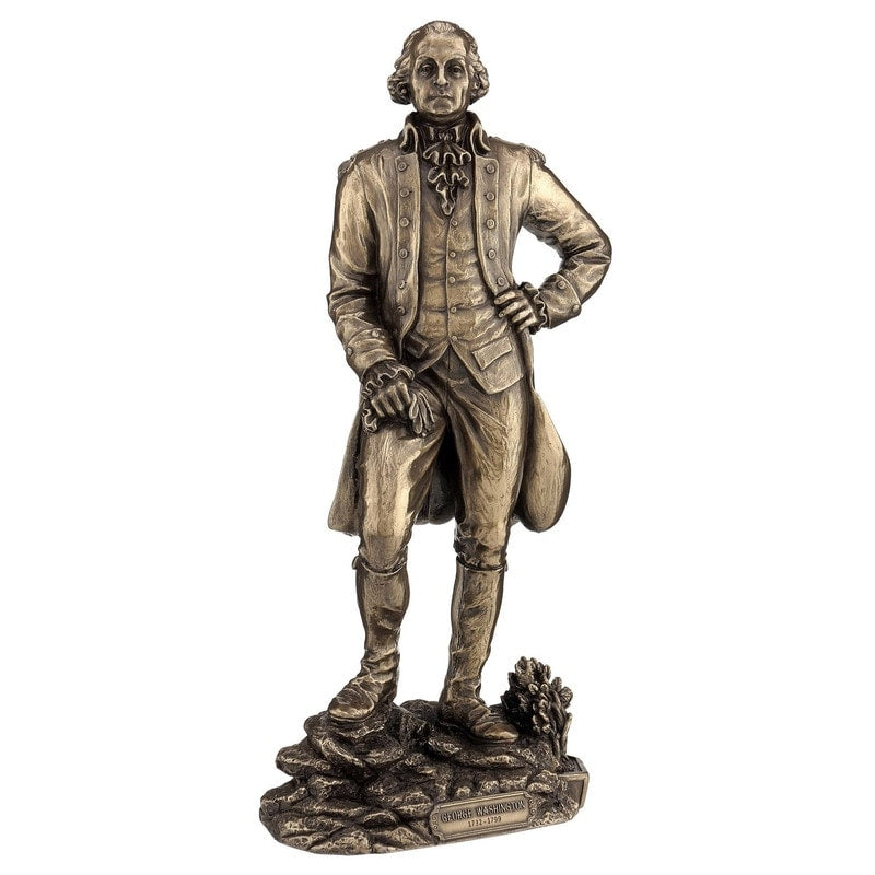 11.02 In H George Washington Figurine Poly Resin