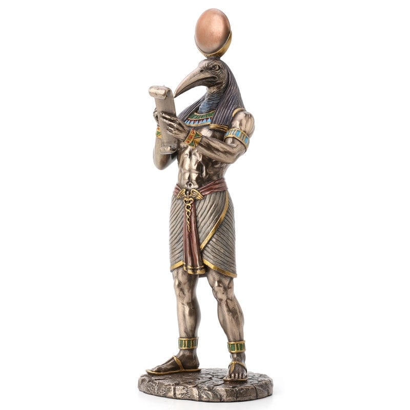 11.02 In H Thoth Egyptian God Of Knowledge Figurine Poly Resin
