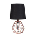 11.25 Copper Metal Table Lamp Wesley Geometric Copper