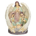 11.25 African American Holy Family And Angel Christmas Nativity Table Decoration