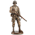11.42 In H Honor And Courage Us Army Figurine Poly Resin