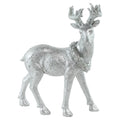 11.5 Elegant Silver Christmas Table Top Reindeer Figure