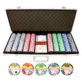 11.5 Gram 500 Piece Royal Flush Poker Chips Set
