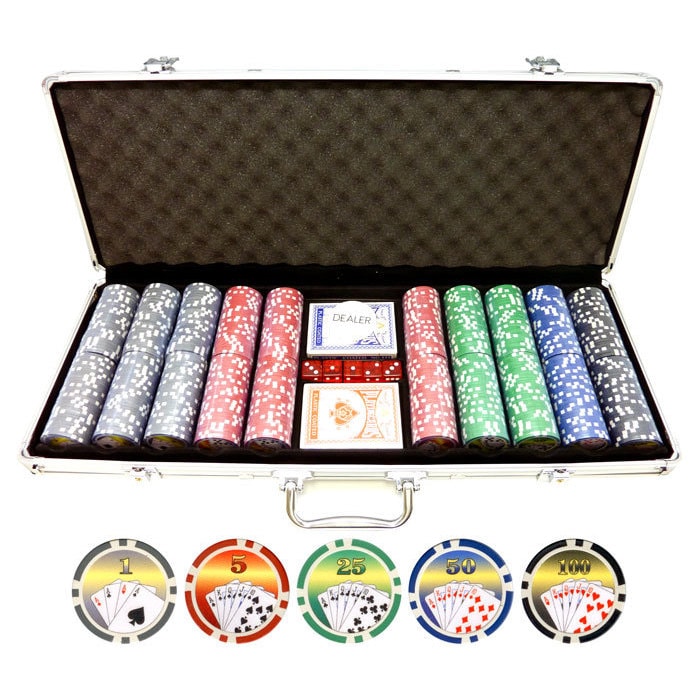 11.5 Gram 500 Piece Royal Flush Poker Chips Set