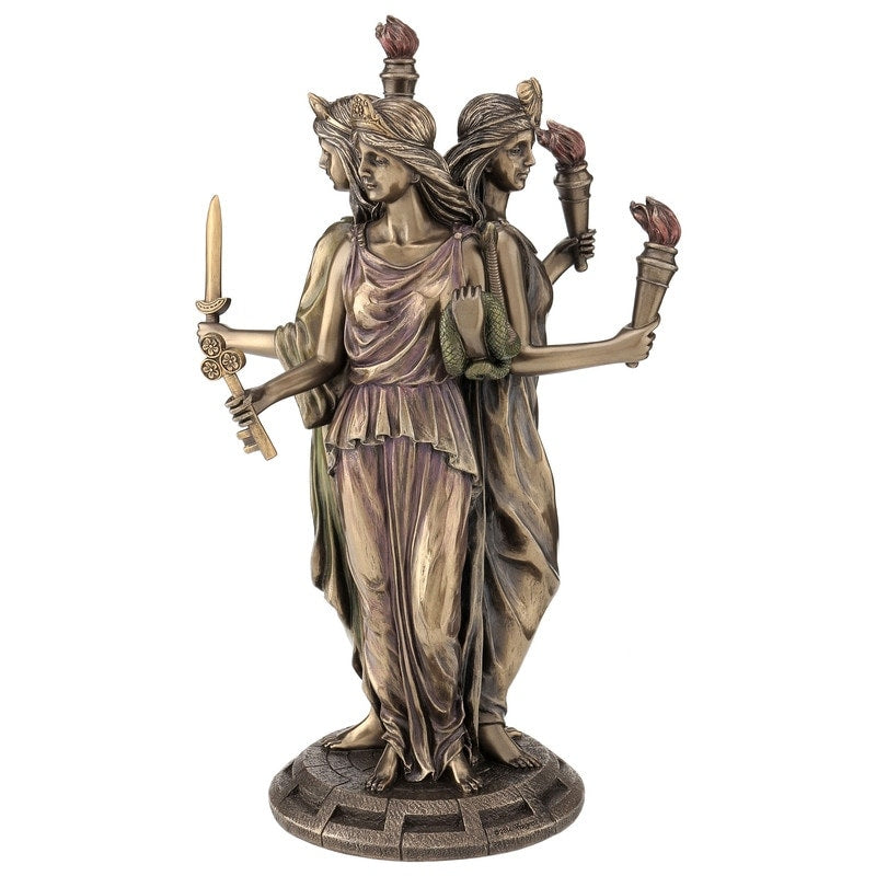 11.81 In H Hecate Greek Goddess Of Magic Figurine Poly Resin
