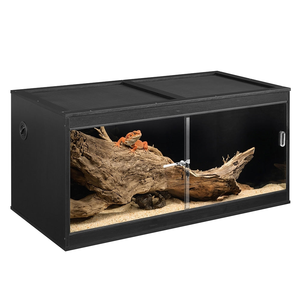 110 Gallon Reptile Terrarium Front Opening Stackable Reptile Tank 110 Gallon