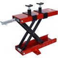 1100Lbs Motorcycle Off Road Bike Scissor Center Jack Lift Repair Wide Stand Bike