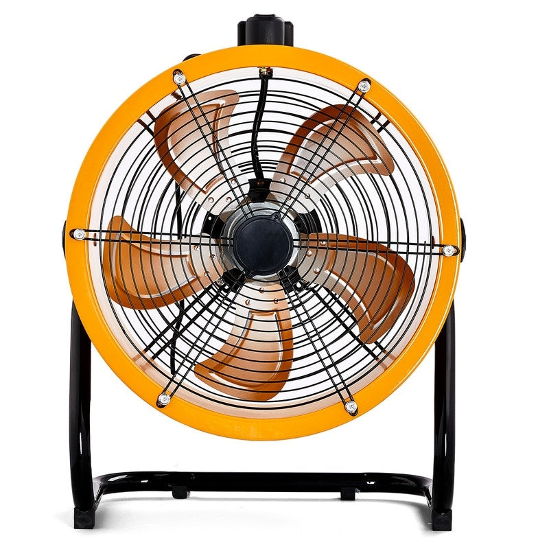 192W 16 Inch Floor Drum Fan With 4 Speeds Portable Blower With Handle