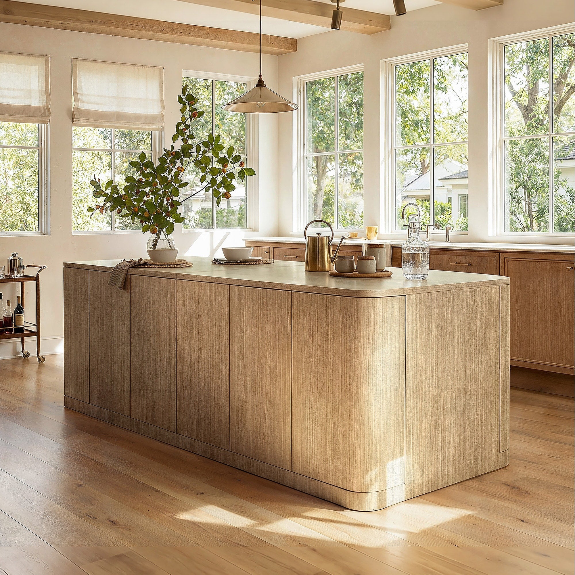 110 Large Kitchen Island With Storage Cabinets Modern Wood Kitchen Island Table Extra Wide Kitchen Cart Dining Island
