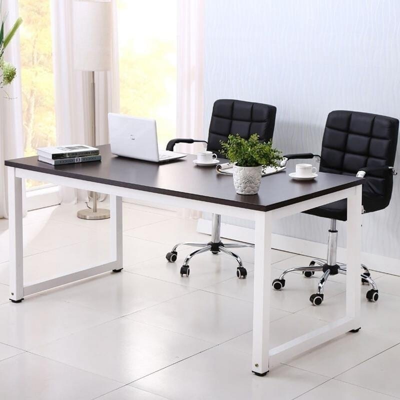 110Cm Decent High Strength Wooden Computer Desk Black