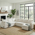 111.2 U Shaped Sofa With Reversible Chaise And Convertible Sofa Bed