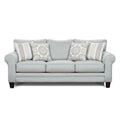 Grande Mist Grey Semi Firm Sleeper Sofa With Reversibile Cushions