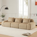 114 Modern Modular Sectional Sofa For Living Room Boneless Sofa Deep Seat Buckle Connection Anti Slip Design
