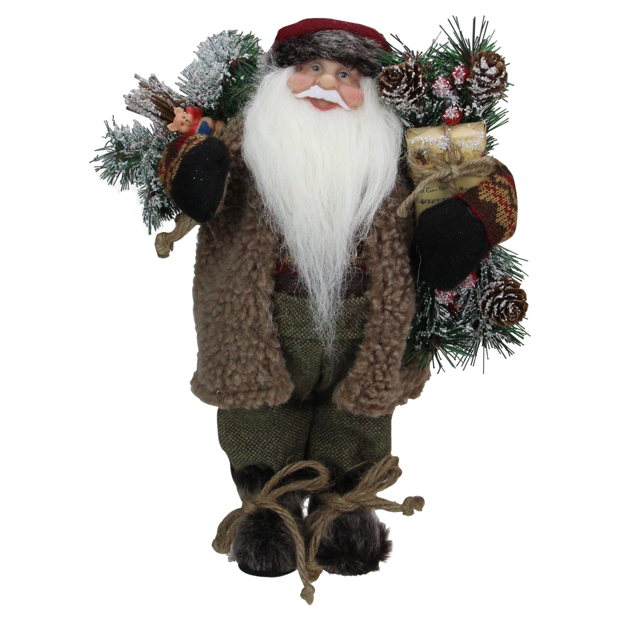 12 Country Rustic Standing Santa Claus Christmas Figure