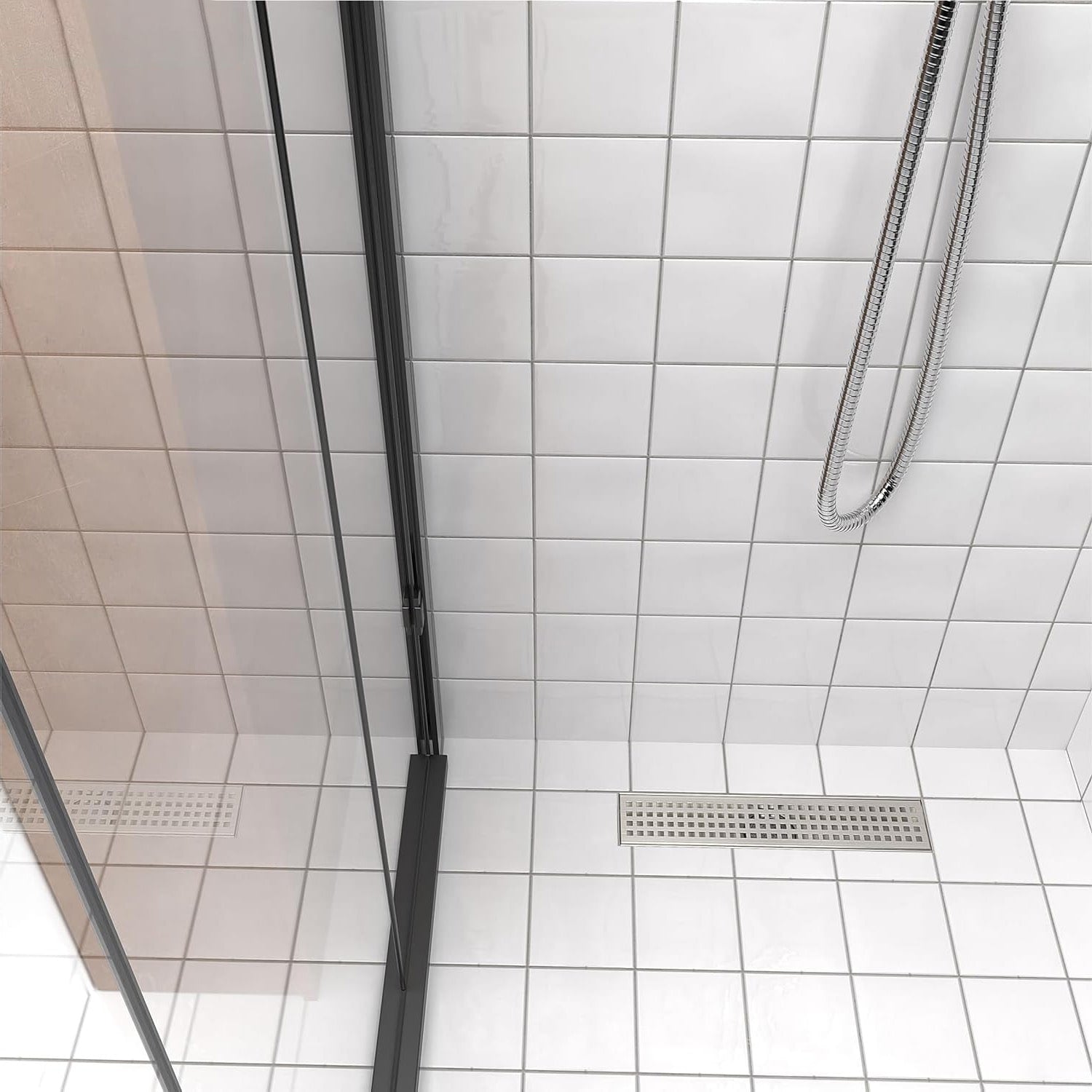 12 Inch Linear Shower Floor Drain Square Hole Grate 12 Inch