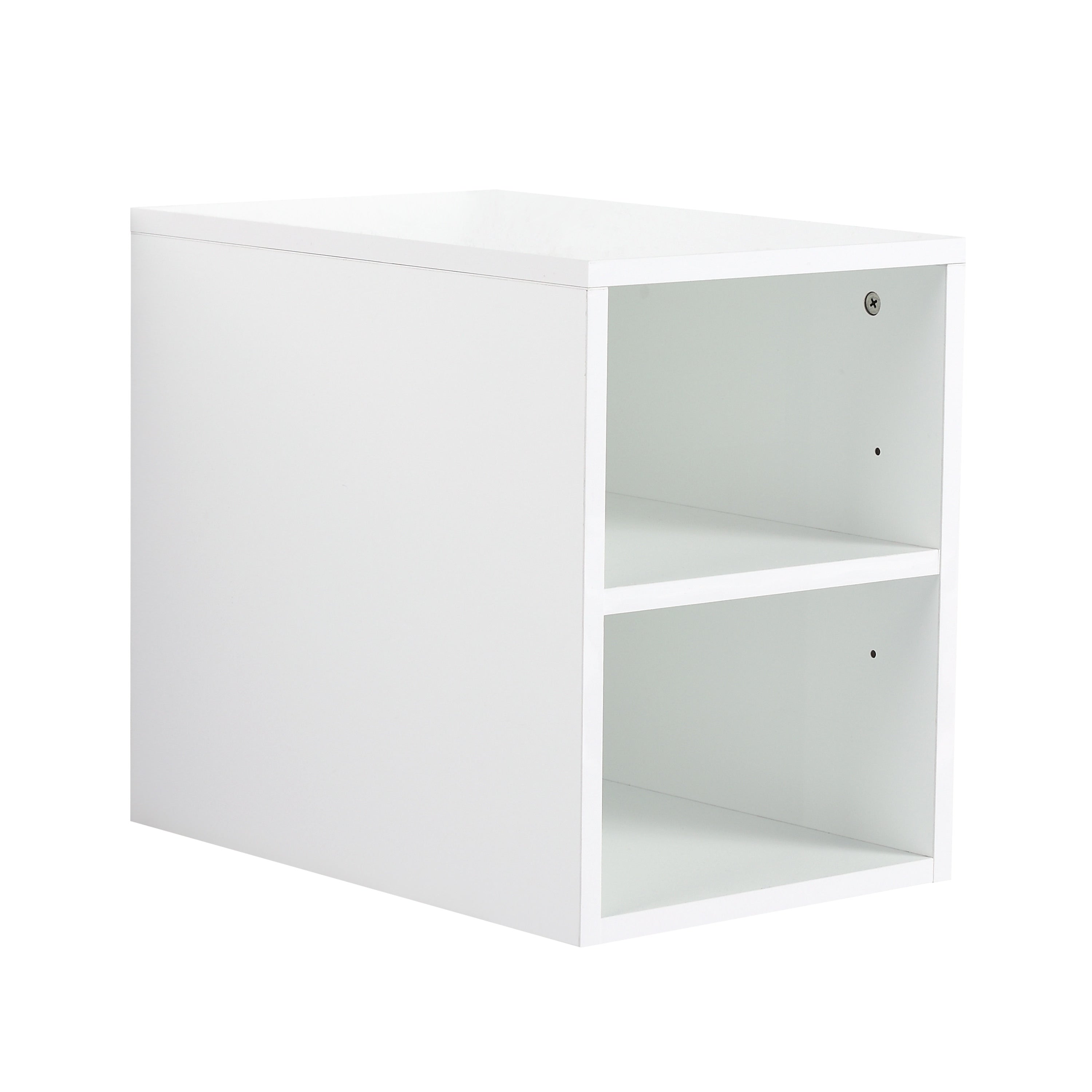 12 Inch Small Wall Mounted Storage Shelves Suitable For Small Bathroom Glossy White Kd Packing