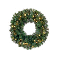 12 Pre Lit Deluxe Windsor Pine Artificial Christmas Wreath Clear Lights
