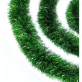12 Soft And Sassy Green Christmas Tinsel Garland Unlit