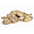 12 Tier Cluster Oval Serving Bowl Gold