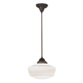 12 W Revival Schoolhouse W Traditional Globe Pendant