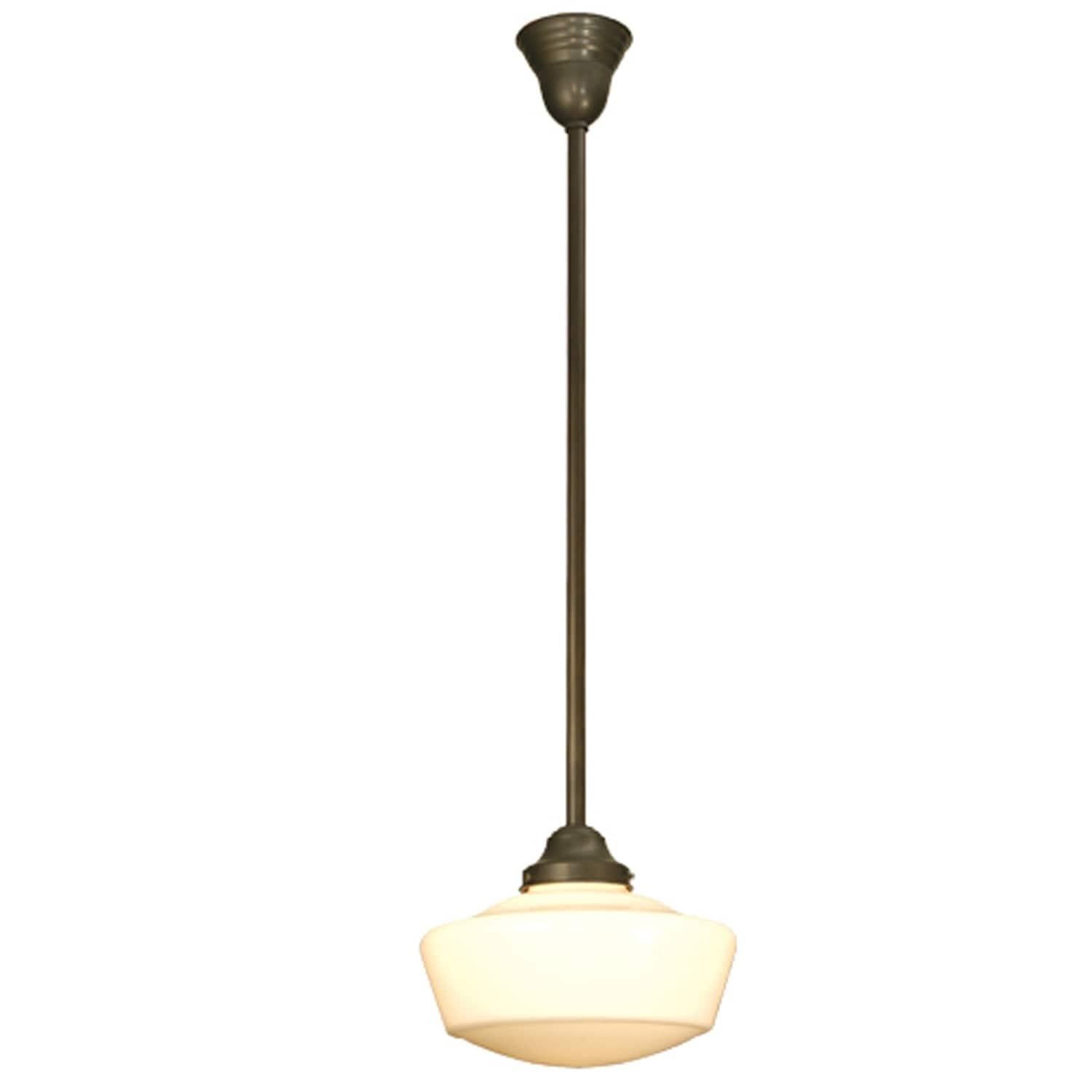 12 W Revival Schoolhouse W Traditional Globe Pendant