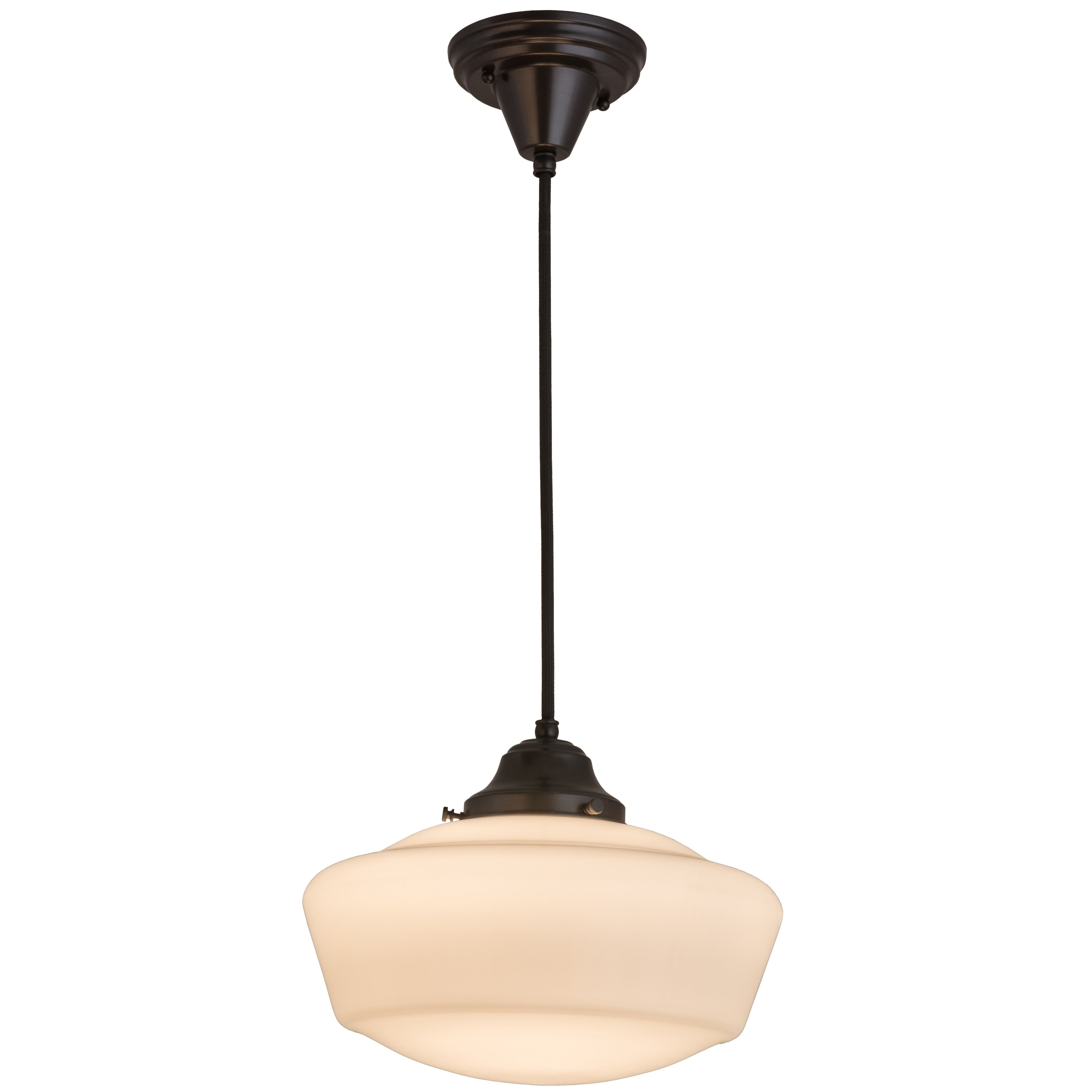12 W Revival Schoolhouse W Traditional Globe Pendant